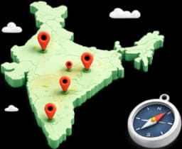 Multiple Locations Across India — Hire N Ride service illustration