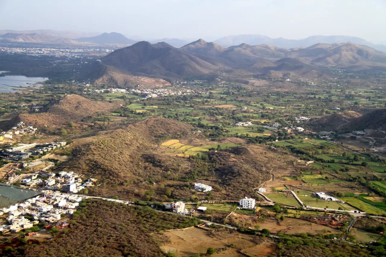 Aravalli hills above Udaipur