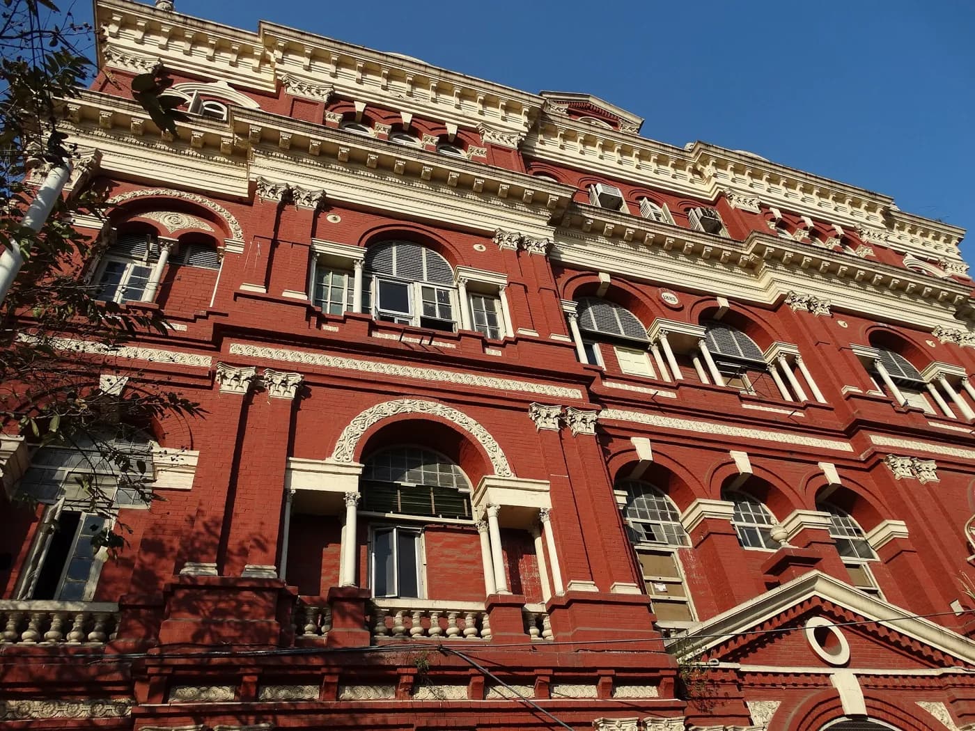 Red-brick facade of the Writers' Building