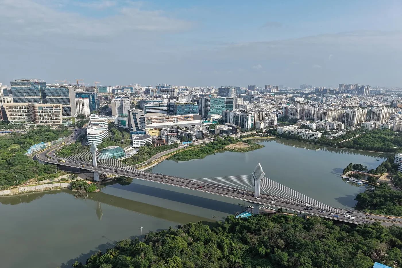 Durgam Cheruvu Cable Bridge near Hyderabad — top place to explore on a Hire N Ride trip