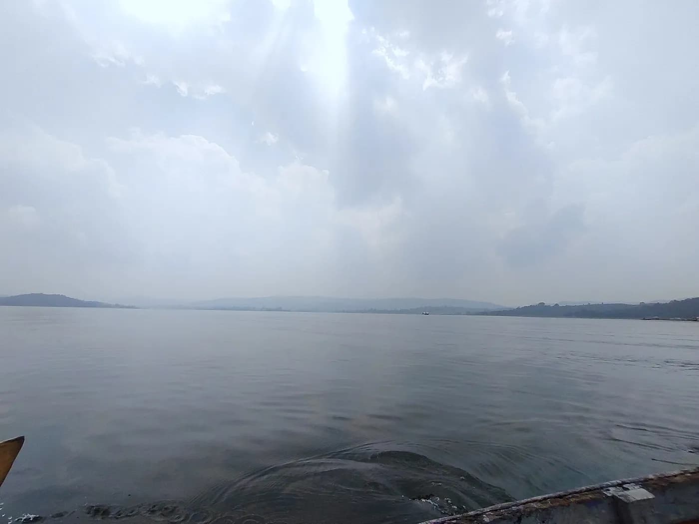 Patratu Lake water and hills