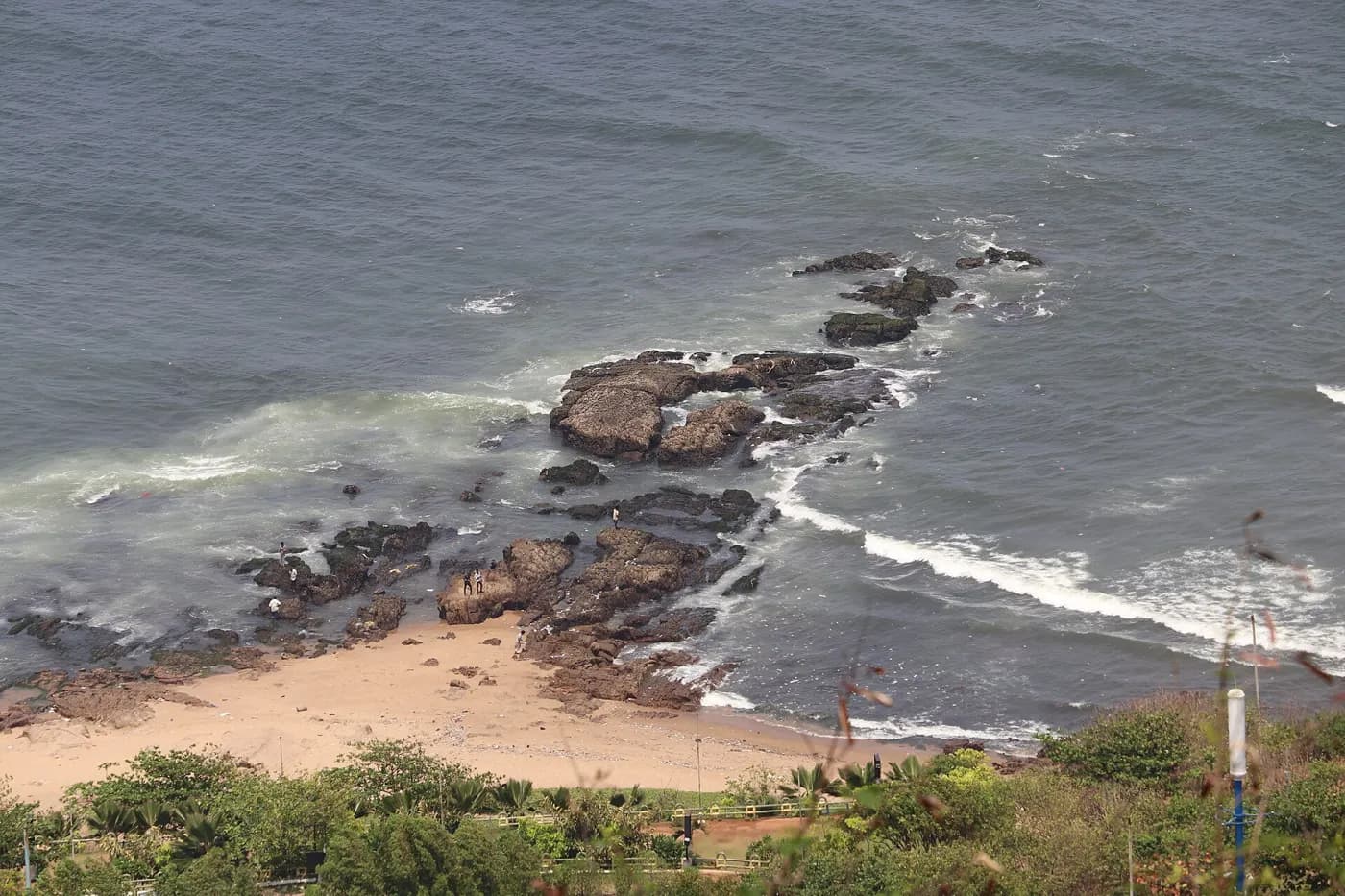 Tenneti Park beach seen from Kailasagiri