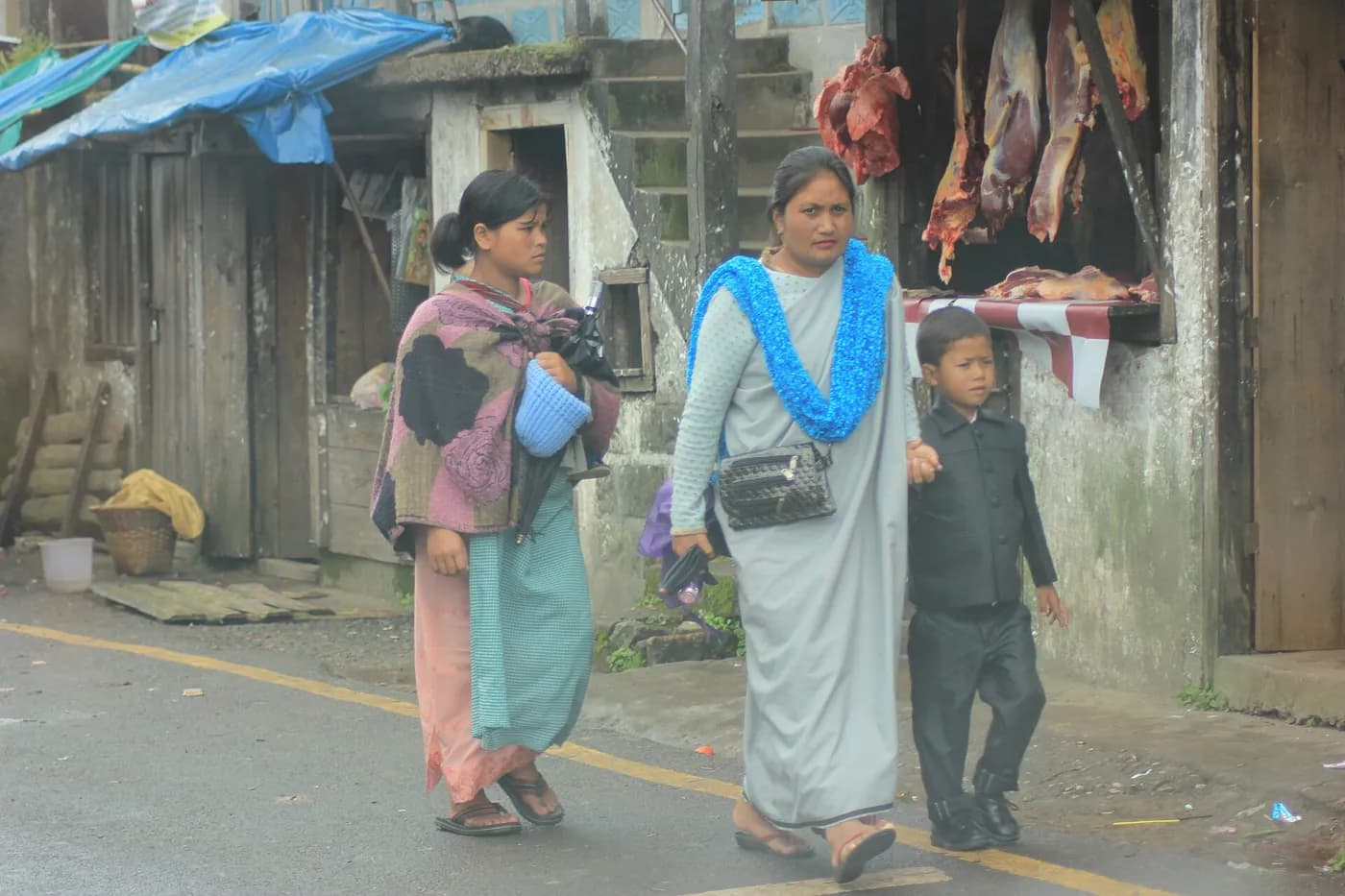 A Shillong street on a quiet day