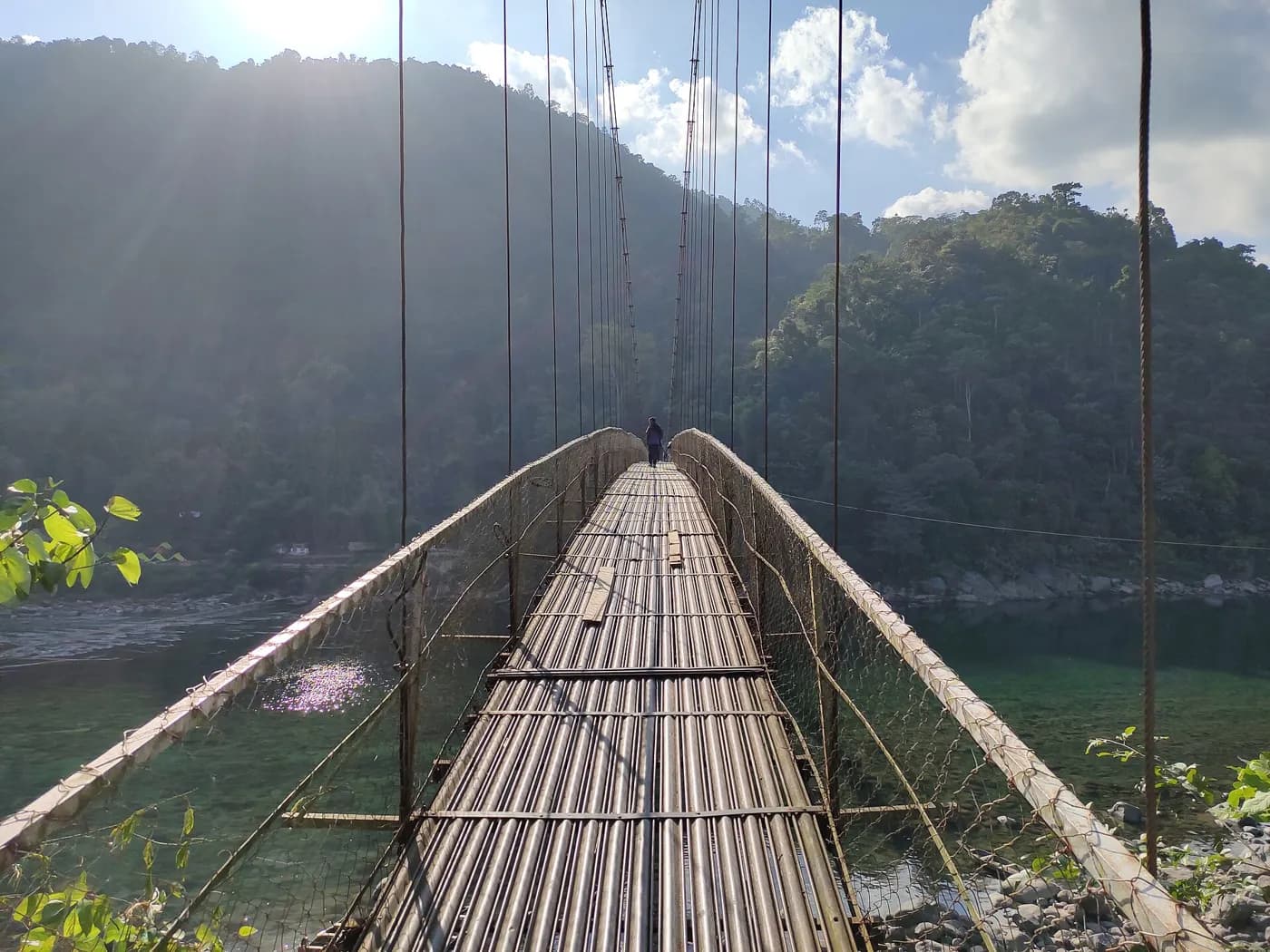 Dawki bridge over the Umngot river