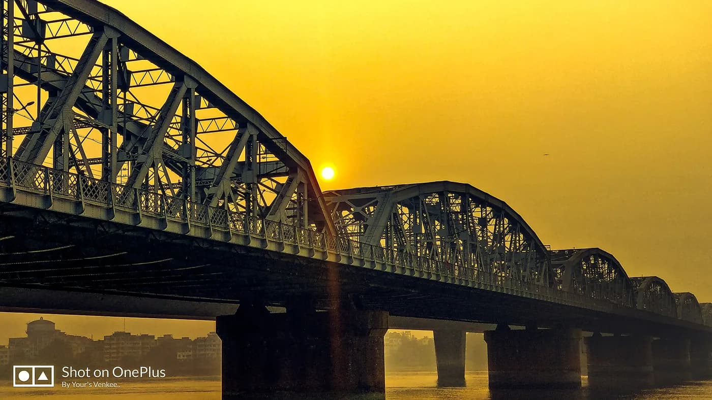 Vivekananda Setu at sunset