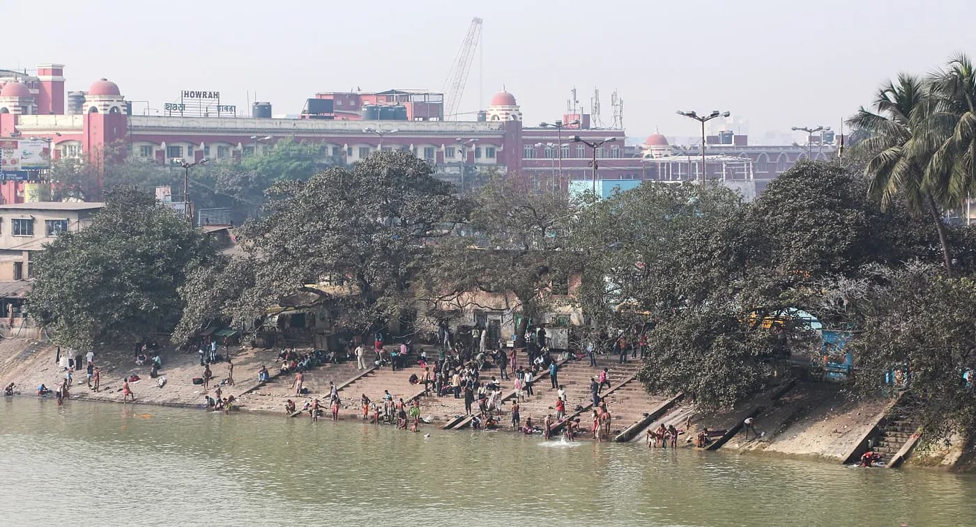 Ghat on the Hooghly in Howrah