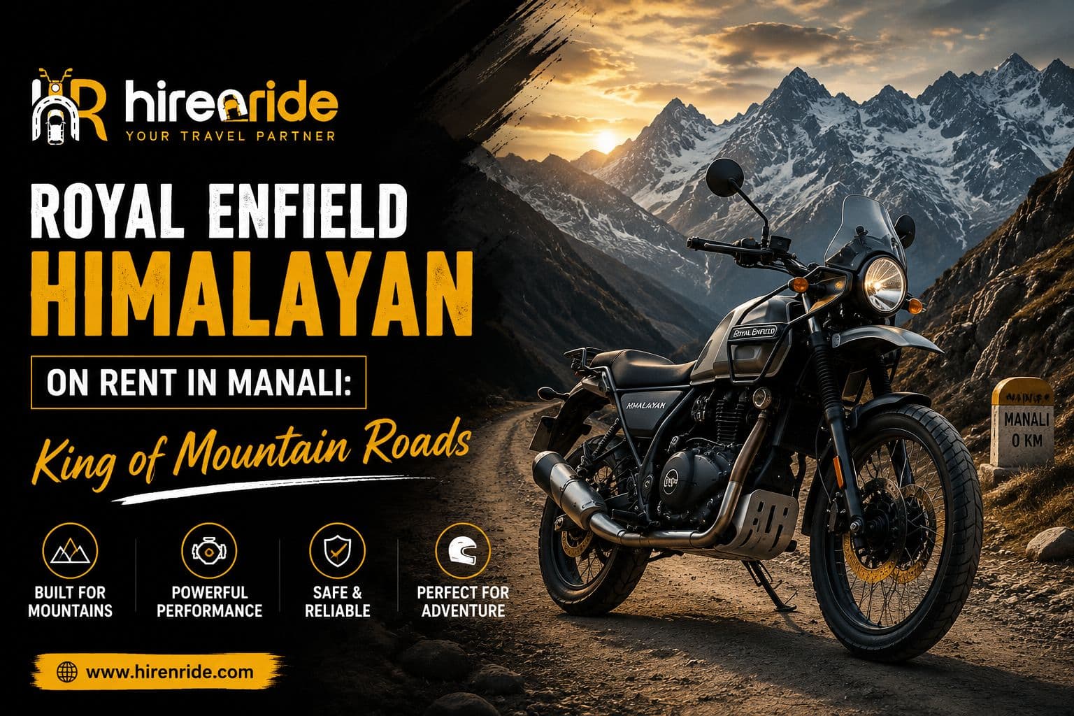 Royal Enfield Himalayan on Rent in Manali: King of Mountain Roads