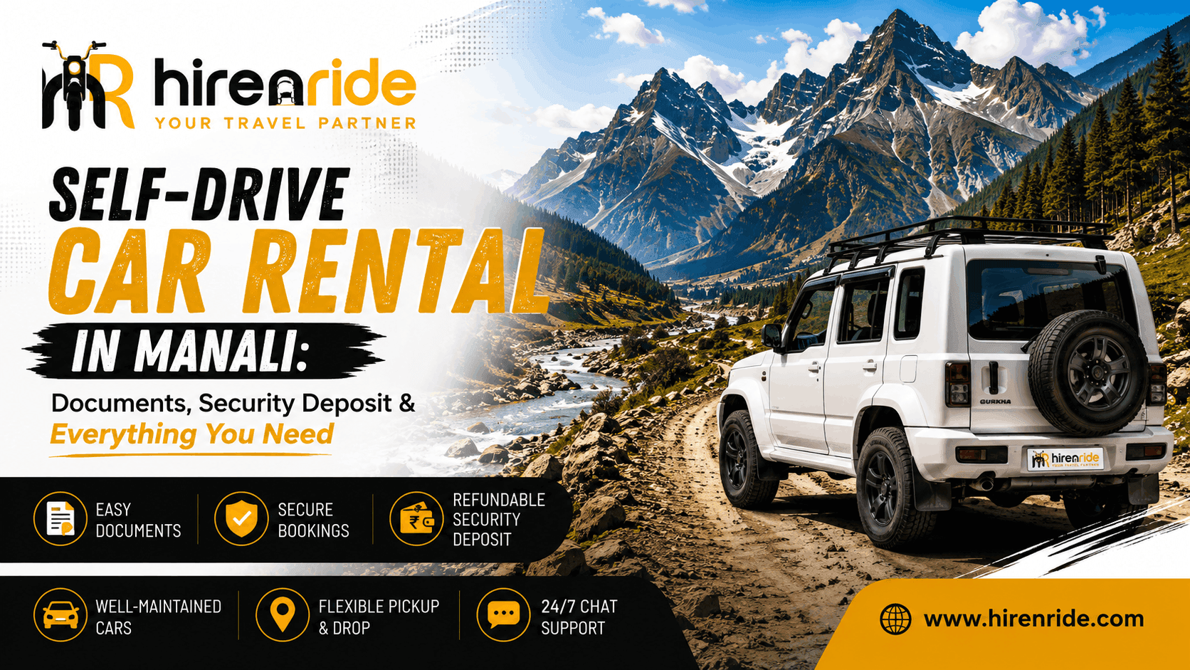 Self-Drive Car Rental in Manali: Documents, Security & Everything You Need