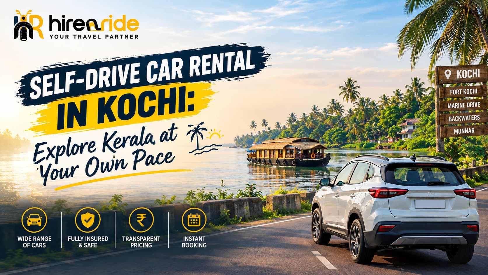 Self-Drive Car Rental in Kochi: Explore Kerala at Your Own Pace