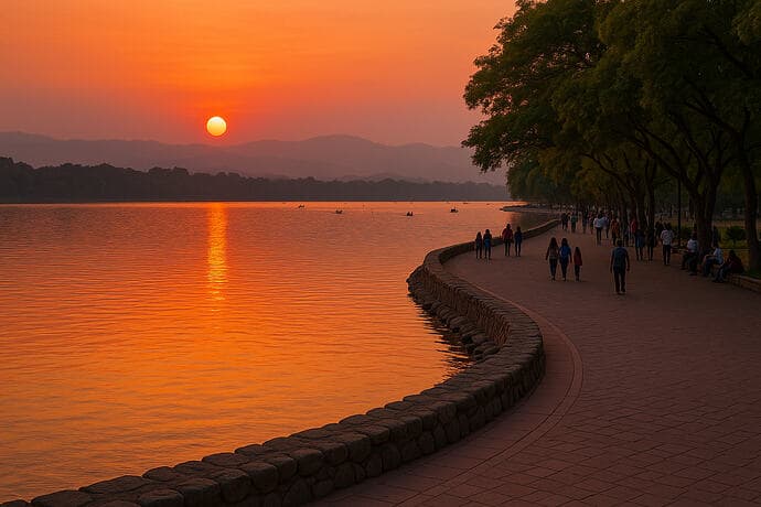Sukhna Lake Sunset Ride