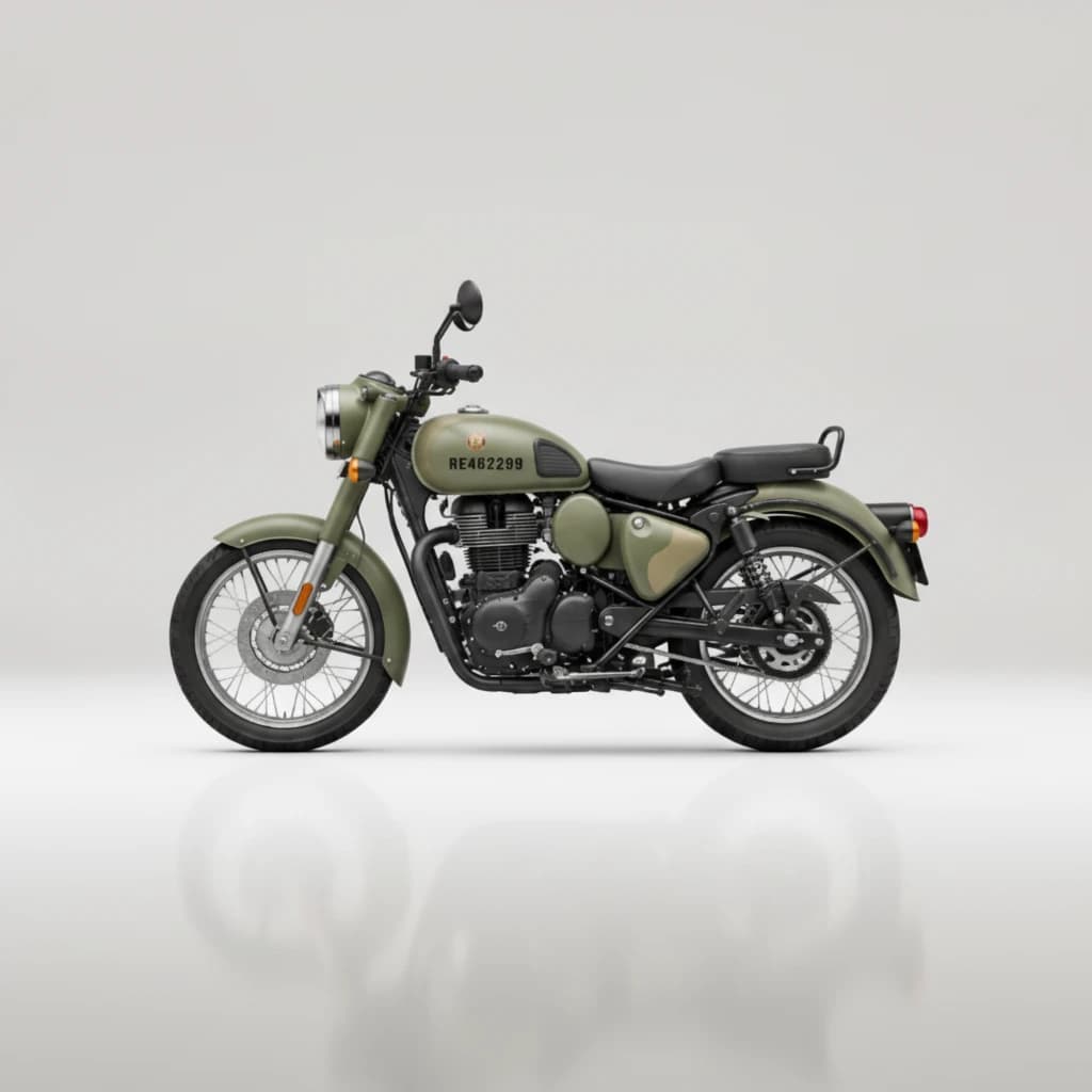 Royal Enfield Classic 350 Standard 2025 available for self-drive bike or scooter rental in Chandigarh on Hire N Ride