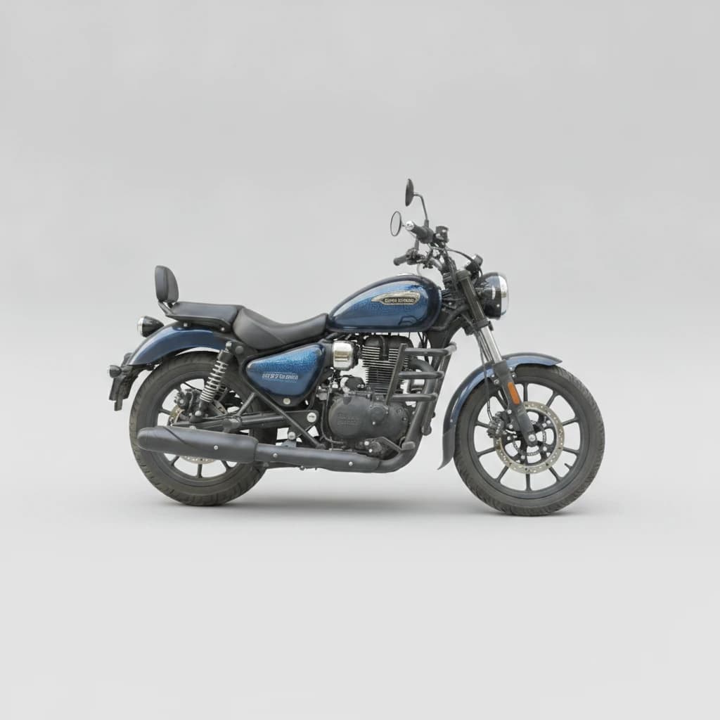 Royal Enfield Meteor 350 2025 available for self-drive bike or scooter rental in Chandigarh on Hire N Ride