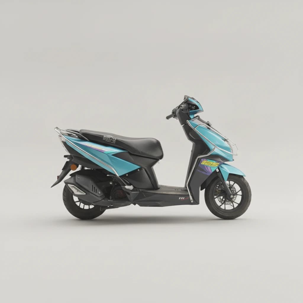 Tvs Ntorq Ntorq 125 2025 available for self-drive bike or scooter rental in Mussoorie on Hire N Ride