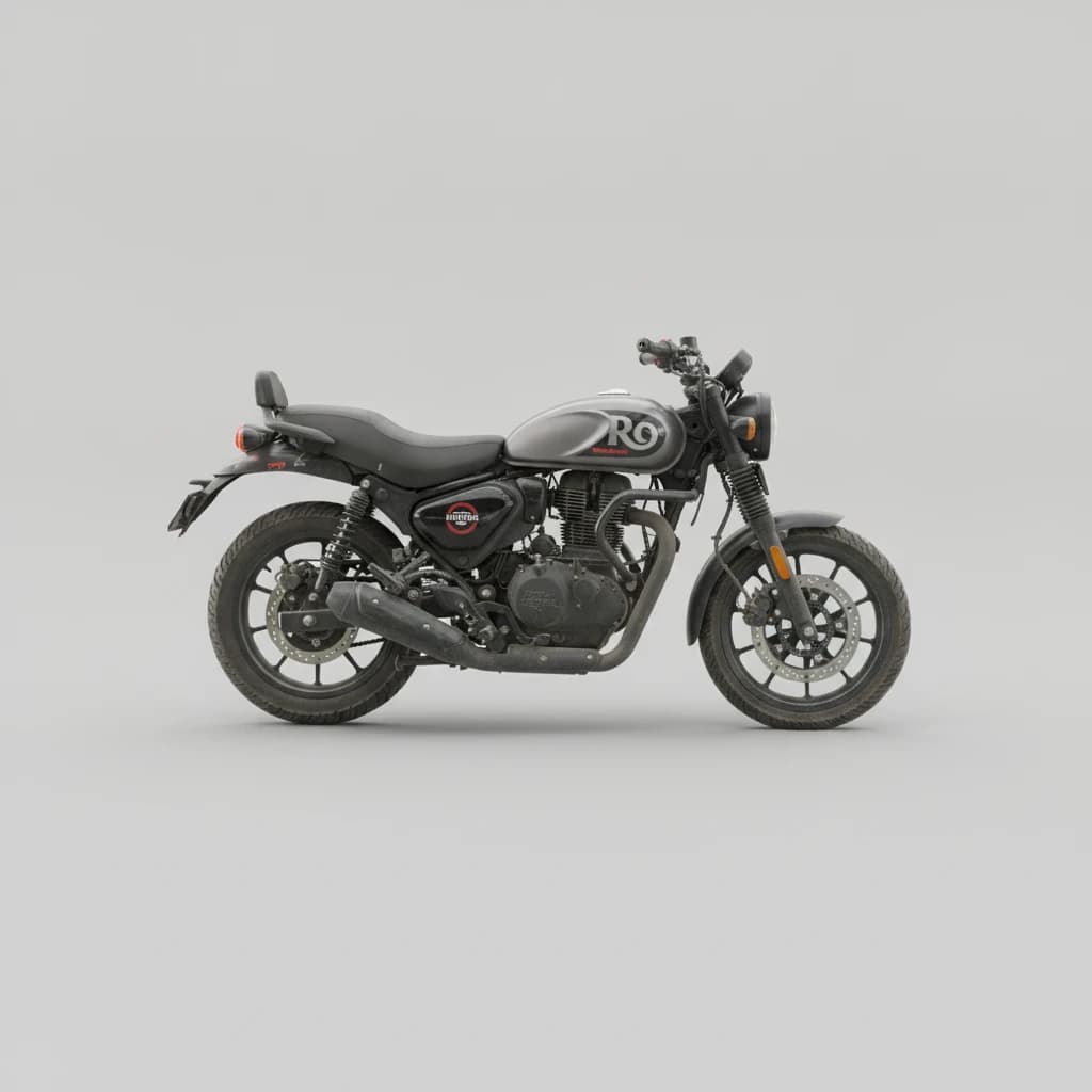Royal Enfield Hunter 350 2025 available for self-drive bike or scooter rental in Mussoorie on Hire N Ride