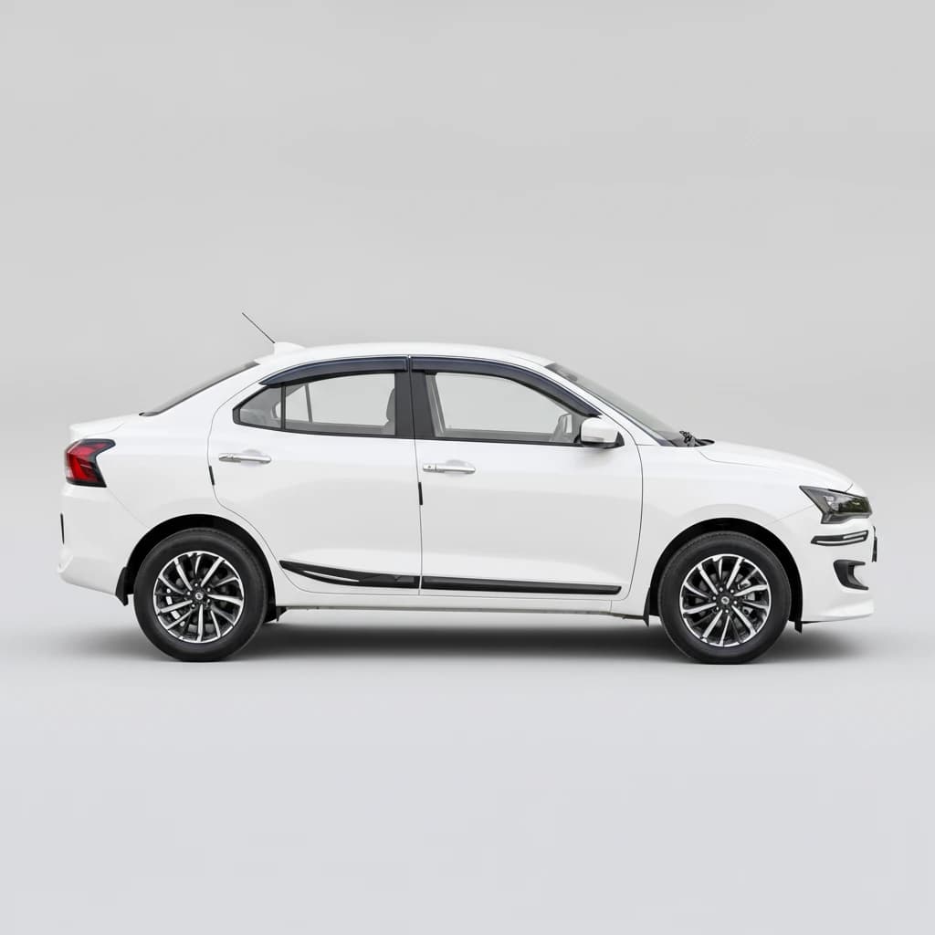 Maruti Suzuki Dzire Vxi 2025 available for self-drive car rental in Varanasi on Hire N Ride
