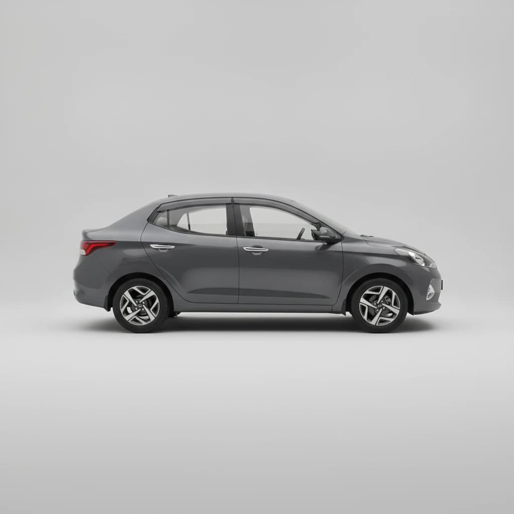 Hyundai Aura Sx 2023 available for self-drive car rental in Meerut on Hire N Ride