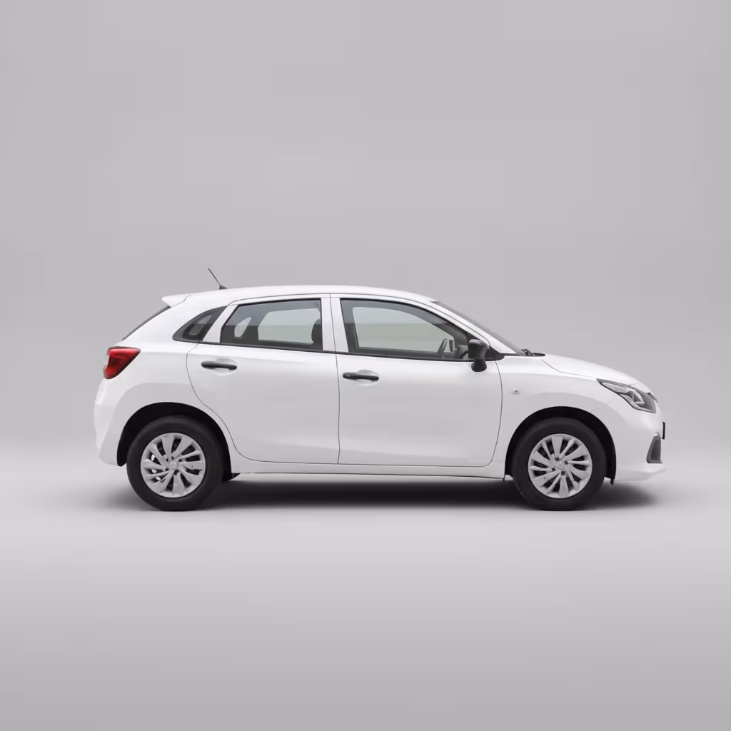 Toyota Glanza E 2023 available for self-drive car rental in Jaipur on Hire N Ride