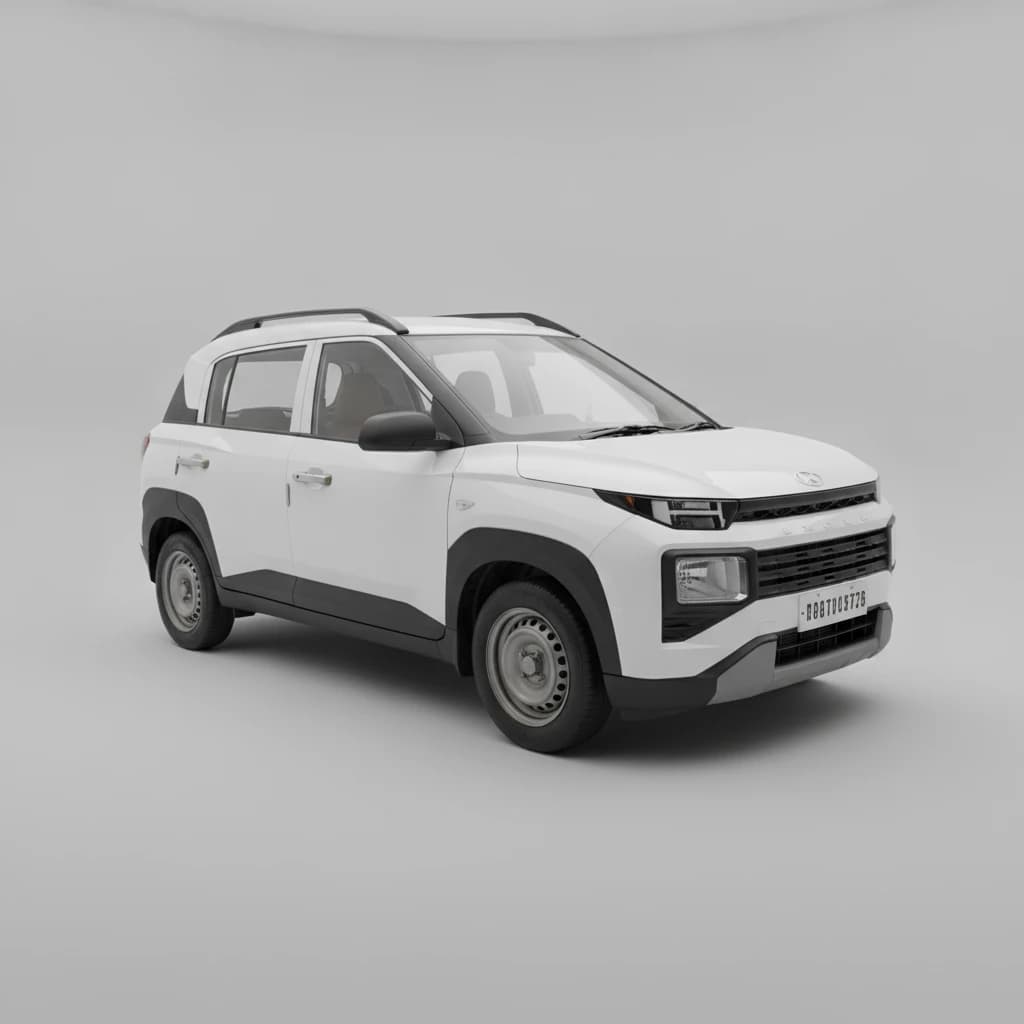 Hyundai Exter 1.2mt Kappa Ex 2024 available for self-drive car rental in Vijayawada on Hire N Ride