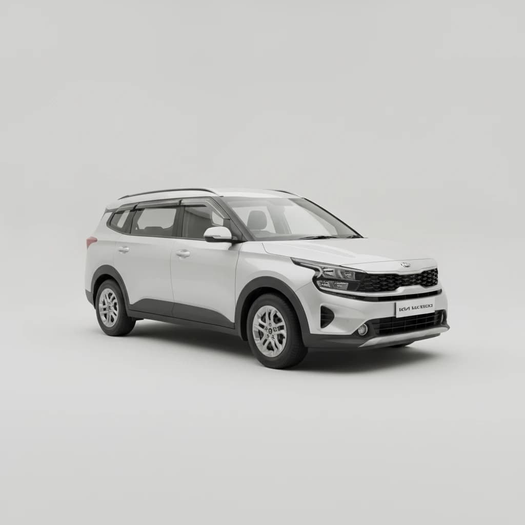 Kia Carens Premium 2024 available for self-drive car rental in Vijayawada on Hire N Ride